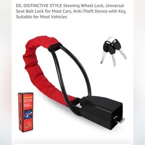 Distinctive Style Steering Wheel Lock with Keys